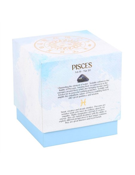 Pisces Gardenia Gemstone Zodiac Candle CE_86523 - pic 134775 | FastDaddyshop