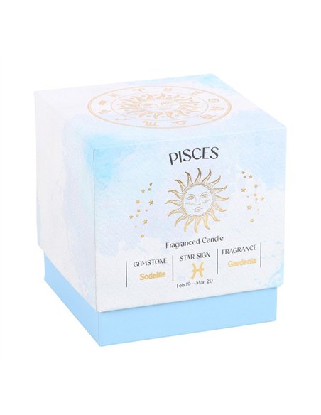 Pisces Gardenia Gemstone Zodiac Candle CE_86523 - pic 134776 | FastDaddyshop