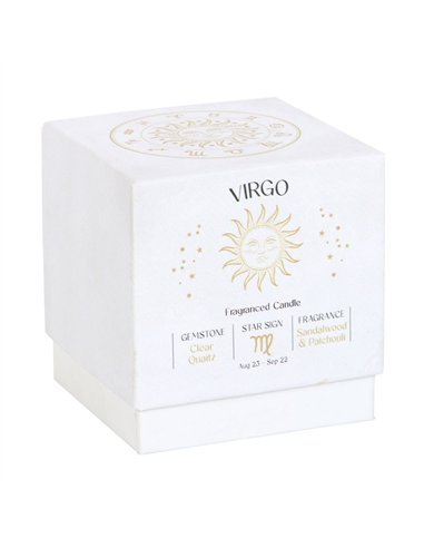Virgo Sandalwood & Patchouli Gemstone Zodiac Candle CE_86723