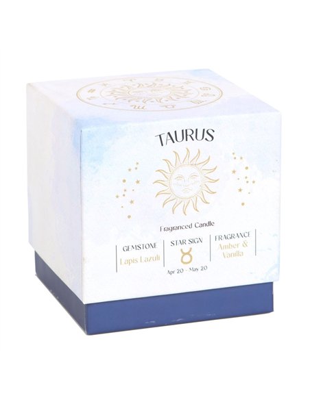 Taurus Amber & Vanilla Gemstone Zodiac Candle CE_86823 - pic 134789 | FastDaddyshop