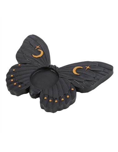 Black Moth Tealight Candle Holder CH_25124