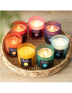 Heart Chakra Mint Crystal Chip Candle CK_29223 2