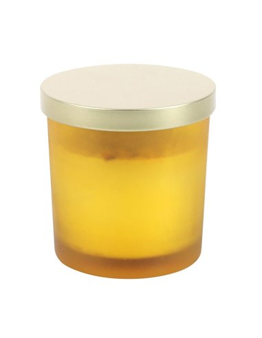 Solar Plexus Chakra Lemon Crystal Chip Candle CK_29323