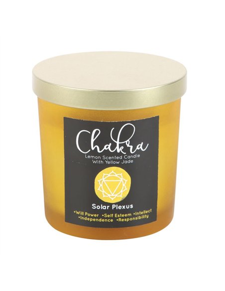 Solar Plexus Chakra Lemon Crystal Chip Candle CK_29323 - pic 134825 | FastDaddyshop