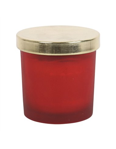 Root Chakra Strawberry Crystal Chip Candle CK_29423