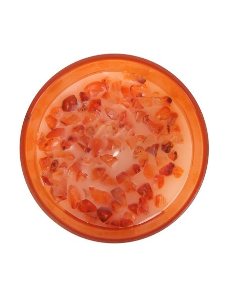 Sacral Chakra Orange Crystal Chip Candle CK_29523 - pic 134834 | FastDaddyshop