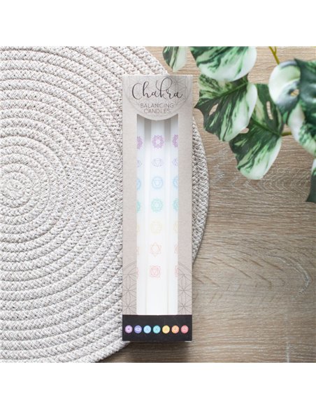 Set of 3 Chakra Balancing Taper Dinner Candles CK_37224 - pic 134835 | FastDaddyshop