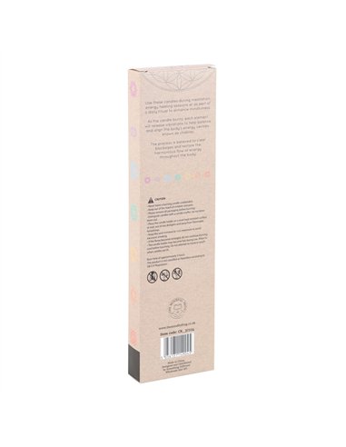 Set of 3 Chakra Balancing Taper Dinner Candles CK_37224
