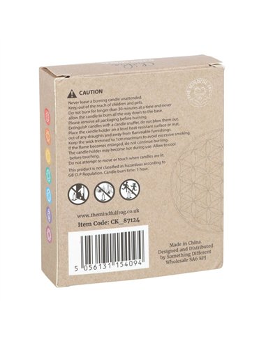 Pack of 14 Unscented Chakra Energy Candles CK_87124