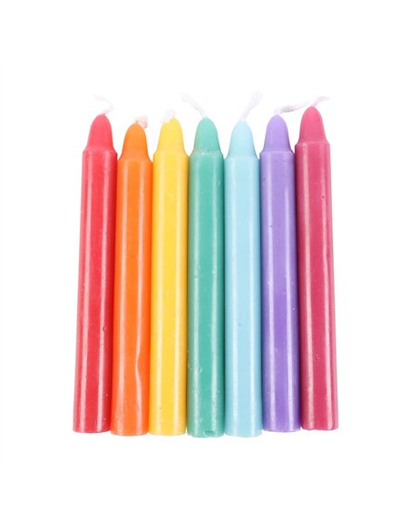 Pack of 14 Unscented Chakra Energy Candles CK_87124 - pic 134850 | FastDaddyshop