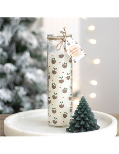 Christmas Pudding Scented Advent Tube Candle CP_62524