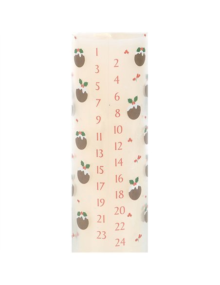 Christmas Pudding Scented Advent Tube Candle CP_62524 - pic 134856 | FastDaddyshop