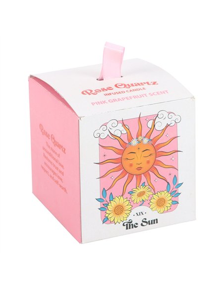 The Sun Rose Quartz Crystal Chip Candle CS_27024 - pic 134859 | FastDaddyshop