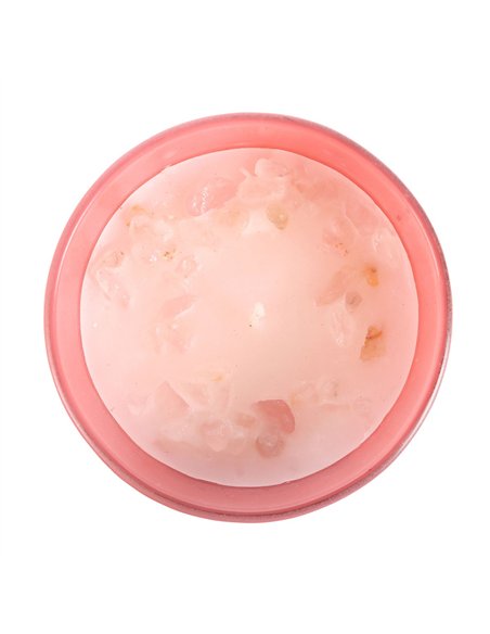 The Sun Rose Quartz Crystal Chip Candle CS_27024 - pic 134860 | FastDaddyshop