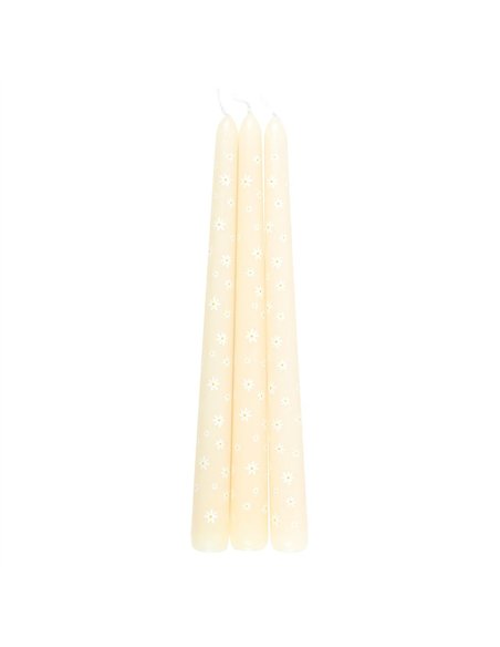 Set of 3 Carrot Patch Daisy Taper Candles CT_37925 - pic 134880 | FastDaddyshop