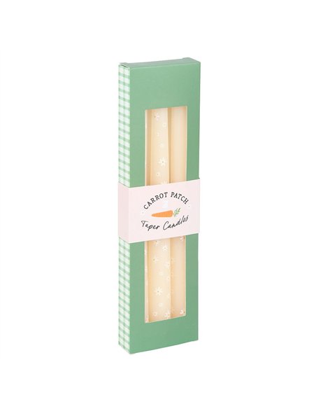 Set of 3 Carrot Patch Daisy Taper Candles CT_37925 - pic 134881 | FastDaddyshop