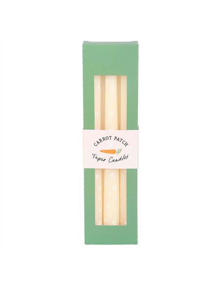 Set of 3 Carrot Patch Daisy Taper Candles CT_37925 - pic 134882 | FastDaddyshop