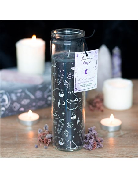 Crystal Witch Jasmine Tube Candle with Amethyst Chips CW_91824 - pic 134891 | FastDaddyshop