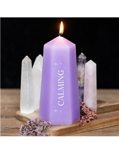 Calming Crystal Candle with Rough Amethyst CW_91924 2
