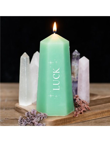 Luck Crystal Candle with Rough Green Aventurine CW_92124 - pic 134894 | FastDaddyshop