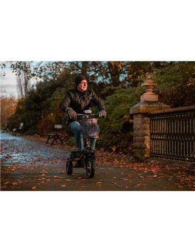Zipper Folding 3 Wheel electric mobility scooter with seat 350W - photo24