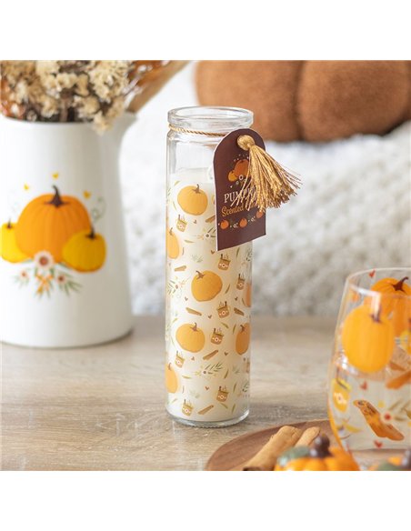 Pumpkin Print Tube Candle DY_77525 - pic 134902 | FastDaddyshop