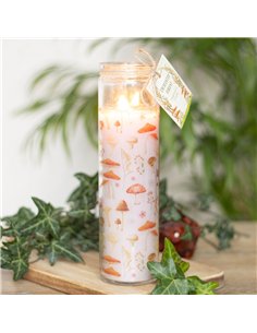 Mushroom Print Enchanted Forest Tube Candle EF_48924 2