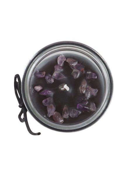 Crystal Witch Jasmine Tube Candle with Amethyst Chips CW_91824 - pic 134912 | FastDaddyshop