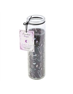 Crystal Witch Jasmine Tube Candle with Amethyst Chips CW_91824