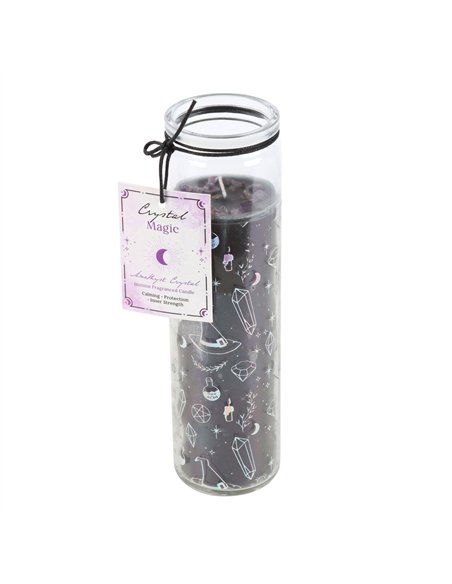 Crystal Witch Jasmine Tube Candle with Amethyst Chips CW_91824 - pic 134913 | FastDaddyshop