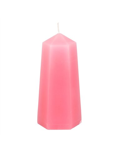 Love Crystal Candle with Rough Rose Quartz CW_92024