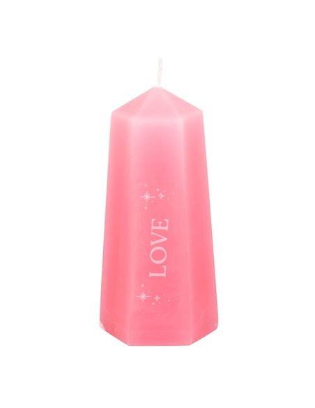 Love Crystal Candle with Rough Rose Quartz CW_92024 - pic 134922 | FastDaddyshop