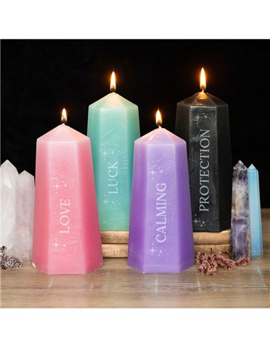 Luck Crystal Candle with Rough Green Aventurine CW_92124