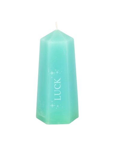 Luck Crystal Candle with Rough Green Aventurine CW_92124
