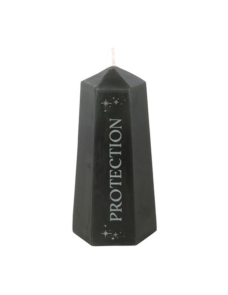 Protection Crystal Candle with Rough Black Obsidian CW_92224 - pic 134932 | FastDaddyshop