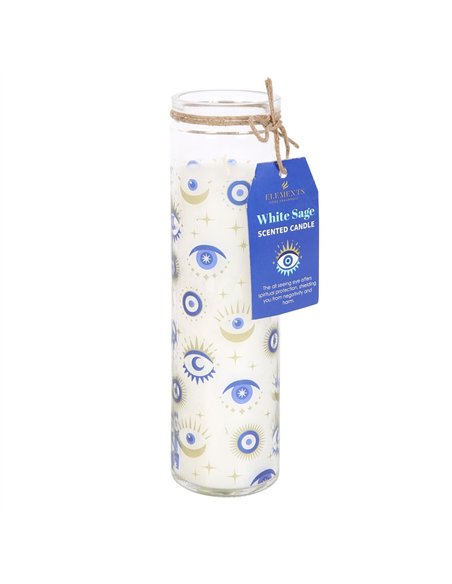 All Seeing Eye White Sage Tube Candle EY_70023 - pic 134995 | FastDaddyshop