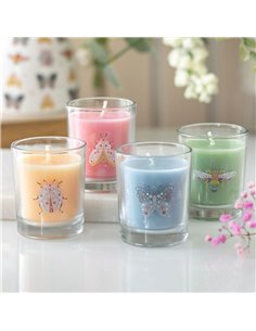 Set of 4 Floral Bug Mandarin & Bergamot Candles FB_00426 2
