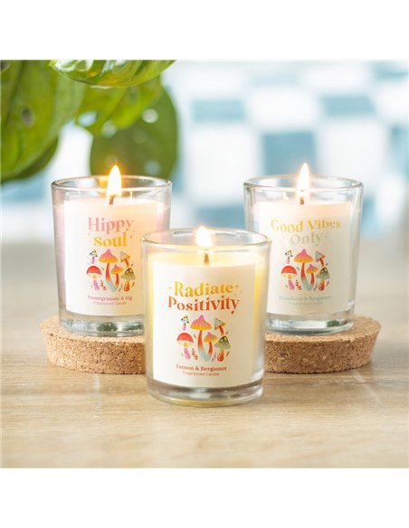 Set of 3 Funky Fungi Mushroom Votive Candles FF_13725 - pic 134998 | FastDaddyshop