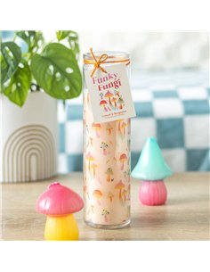 Funky Fungi Mushroom Print Tube Candle FF_13825 2