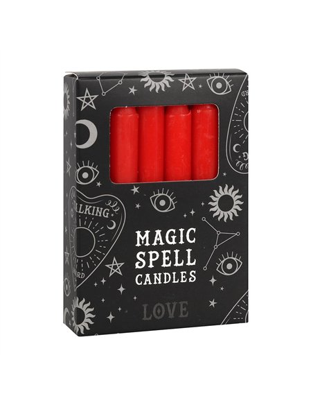 Set of 12 Red 'Love' Spell Candles FI_15428 - pic 135007 | FastDaddyshop