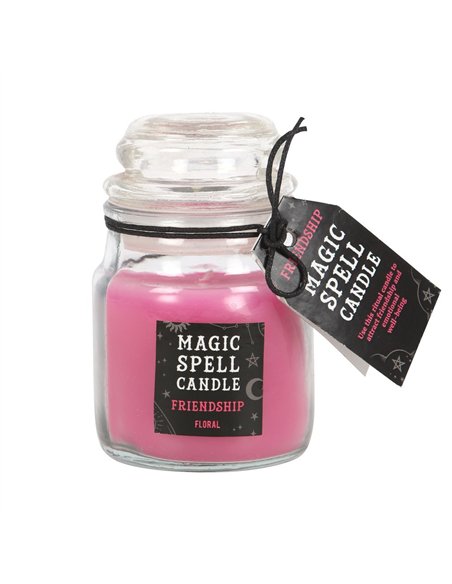 Floral 'Friendship' Spell Candle Jar FI_28423 - pic 135017 | FastDaddyshop