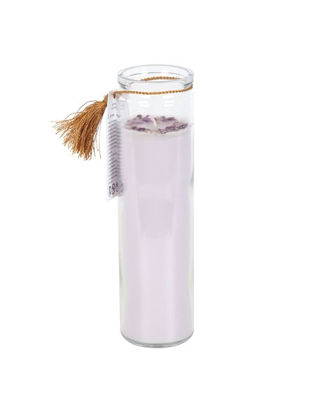 Blackberry Tube Candle with Amethyst Crystals ER_45725 - pic 135029 | FastDaddyshop