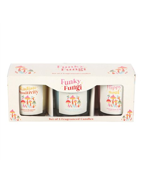 Set of 3 Funky Fungi Mushroom Votive Candles FF_13725 - pic 135056 | FastDaddyshop