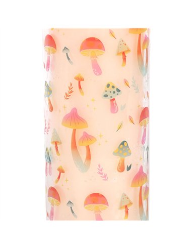 Funky Fungi Mushroom Print Tube Candle FF_13825