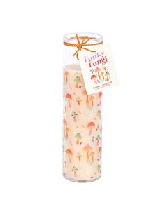 Funky Fungi Mushroom Print Tube Candle FF_13825