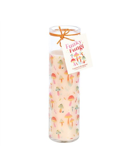Funky Fungi Mushroom Print Tube Candle FF_13825 - pic 135060 | FastDaddyshop