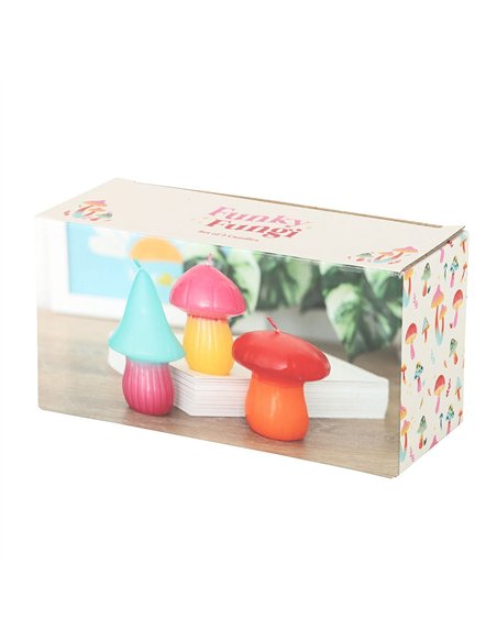 Set of 3 Mushroom Shaped Candles FF_14225 - pic 135076 | FastDaddyshop