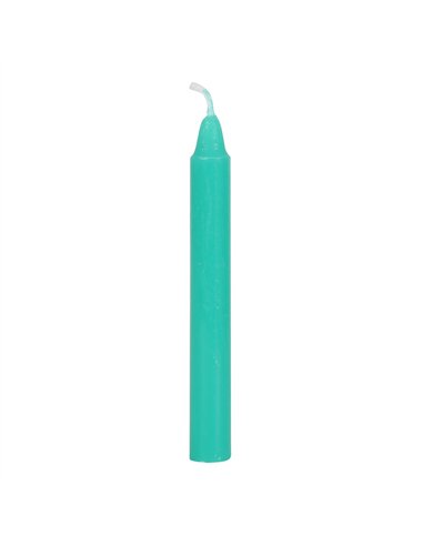 Set of 12 Green 'Luck' Spell Candles FI_15328