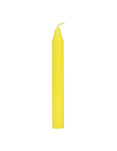 Set of 12 Yellow 'Success' Spell Candles FI_15528