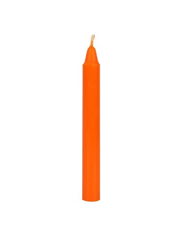 Set of 12 Orange 'Confidence' Spell Candles FI_15628